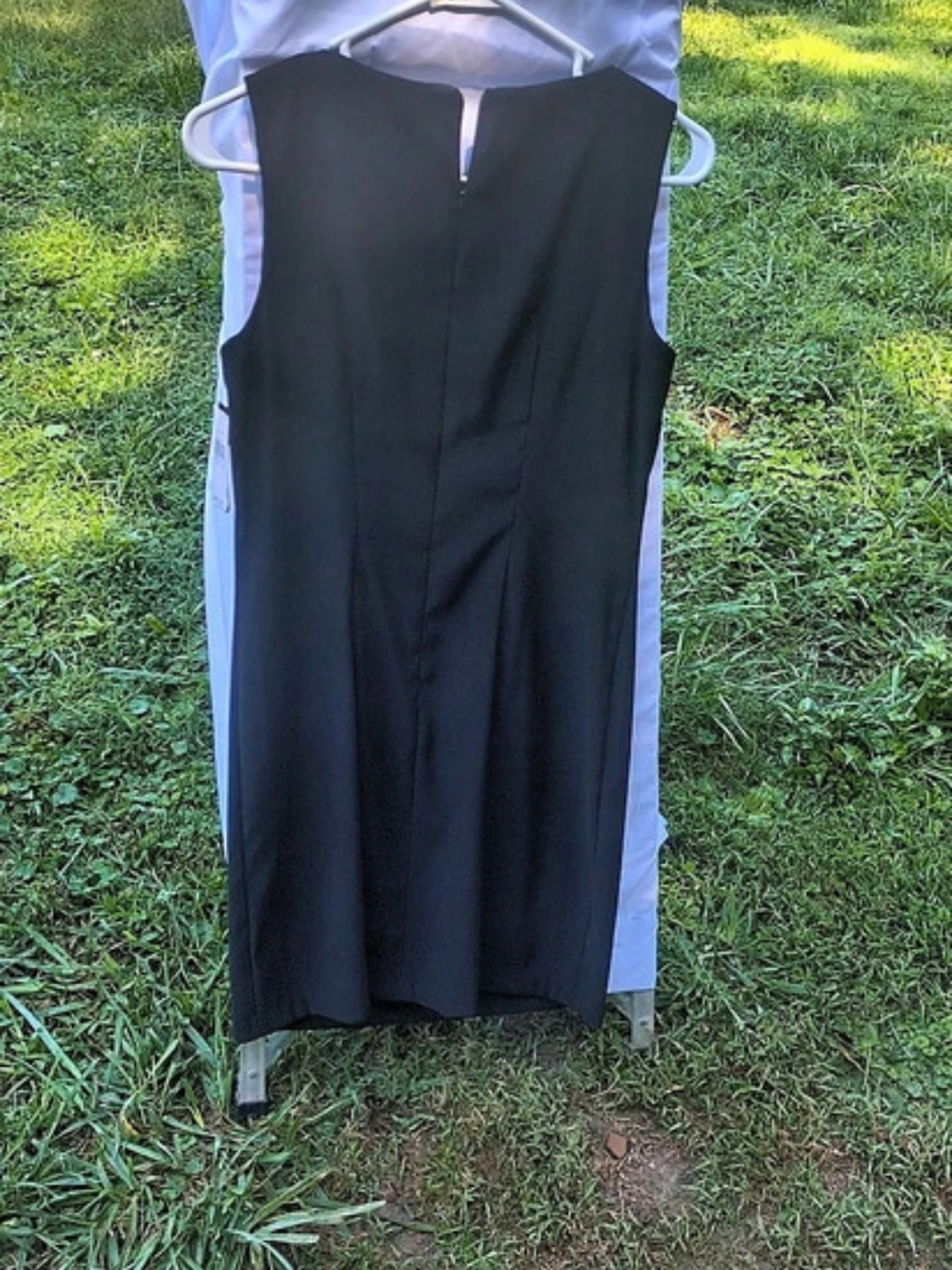 AGB Color Block Maxi Dress in Black & White Size 6 NWT